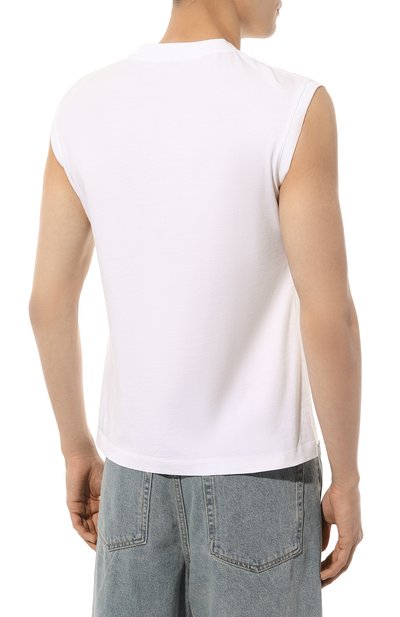 Хлопковая майка OFF-WHITE, арт. 0MAC027C99JER001, фото 4