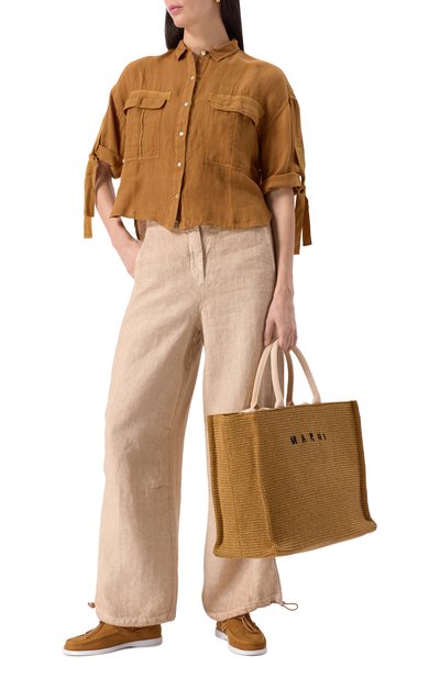 Льняные брюки 120% LINO, арт. 32ALIW29PP/0000476, фото 2