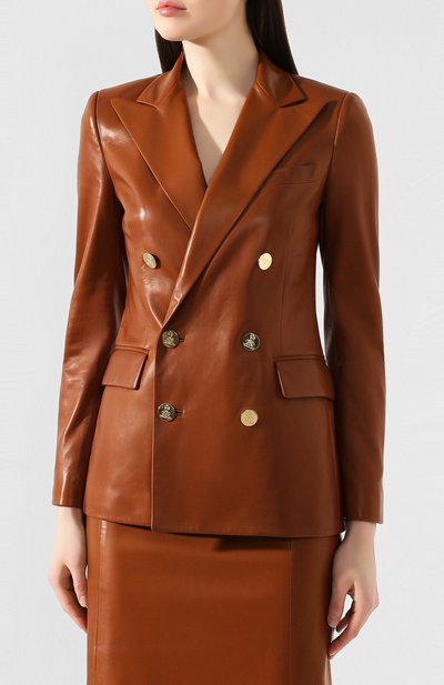 Кожаный жакет RALPH LAUREN, арт. 290803707, фото 3