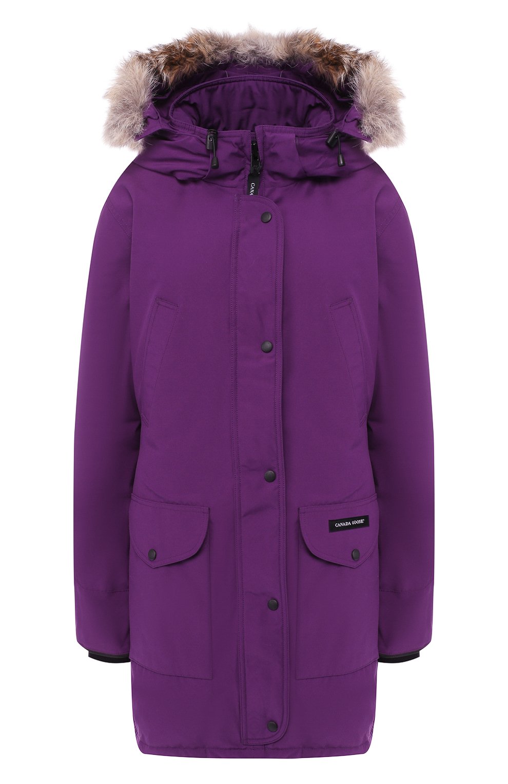 Приталенный пуховик trillium с капюшоном и меховой отделкой CANADA GOOSE, арт. 6550L, фото 1