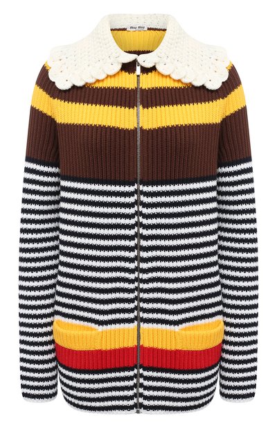 Хлопковый кардиган MIU MIU, арт. MMF284-1XCD-F0005, фото 1