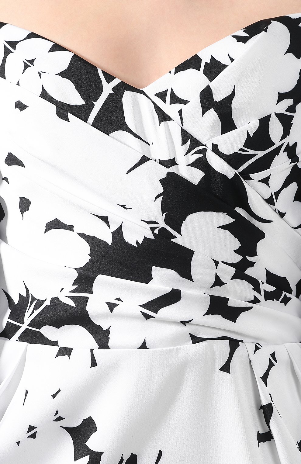 Платье-миди RASARIO черно-белого цвета по цене 103240 руб., арт. 0109S20_21, фото 5 Платье-миди RASARIO, арт. 0109S20_21, фото 5