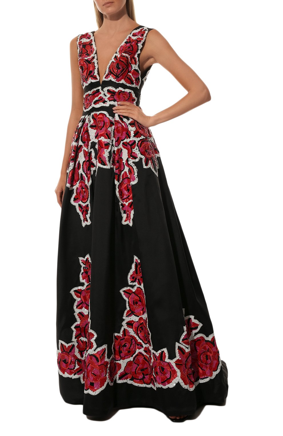 Платье с отделкой пайетками ZUHAIR MURAD, арт. RD-SS16-028 DL, фото 2