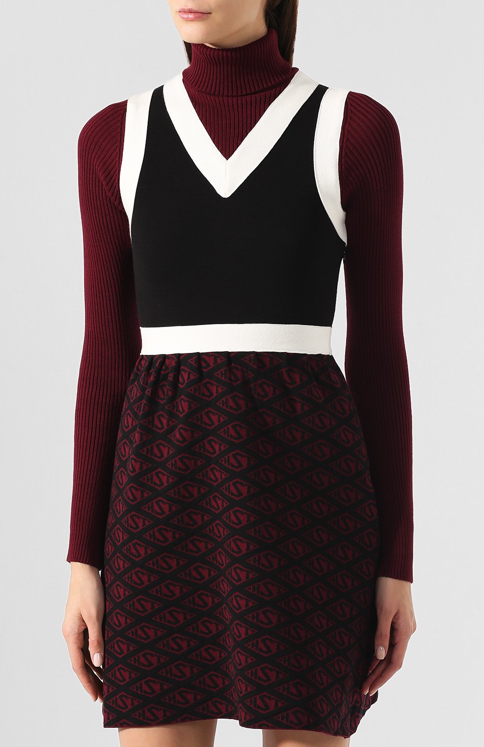 Платье TOMMY Х ZENDAYA бордового цвета по цене 17990 руб., арт. WW0WW26111, фото 3 Платье TOMMY Х ZENDAYA, арт. WW0WW26111, фото 3
