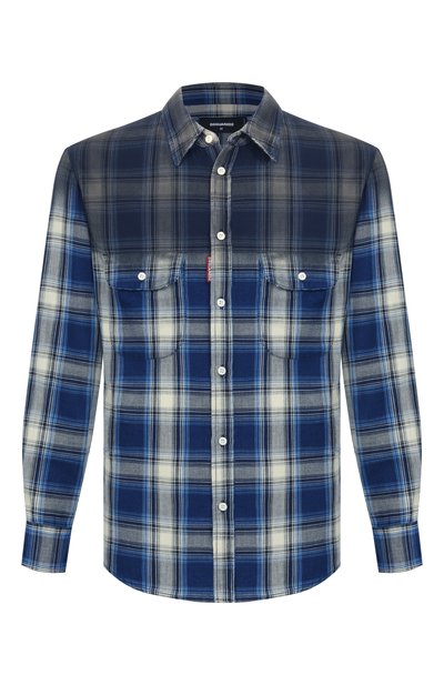 Мужская хлопковая рубашка DSQUARED2, арт. S74DM0993/D35206