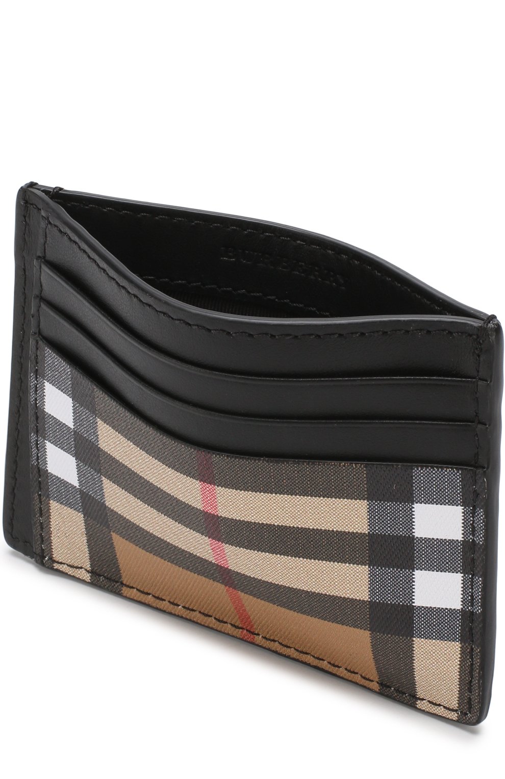 Кожаный футляр для кредитных карт BURBERRY бежевого цвета по цене 26200 руб., арт. 4074442, фото 3 Кожаный футляр для кредитных карт BURBERRY, арт. 4074442, фото 3