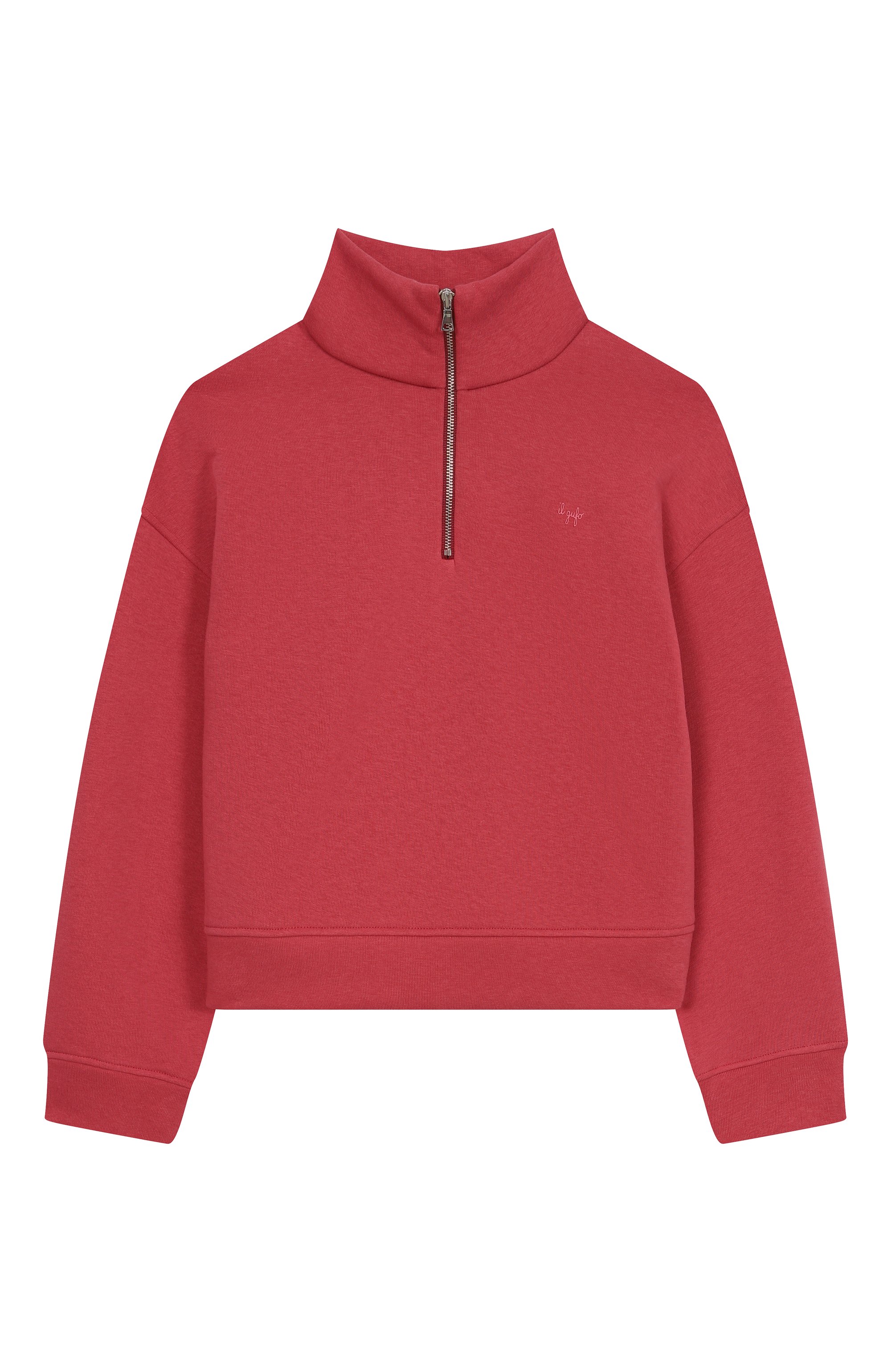 Хлопковый свитшот IL GUFO розового цвета по цене 16100 руб., арт. A25GMF0005M0154/10-14, фото 1 Хлопковый свитшот IL GUFO, арт. A25GMF0005M0154/10-14, фото 1