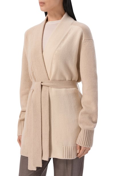 Кашемировый кардиган LORO PIANA бежевого цвета по цене 385500 руб., арт. FAM3697, фото 3 Кашемировый кардиган LORO PIANA, арт. FAM3697, фото 3