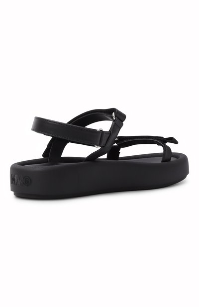 Кожаные сандалии MM6 черного цвета по цене 29500 руб., арт. 82390/VAR1, фото 3 Кожаные сандалии MM6, арт. 82390/VAR1, фото 3