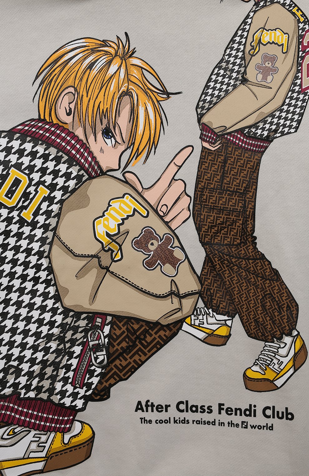 Хлопковое худи FENDI, арт. JMH178/5V0, фото 3