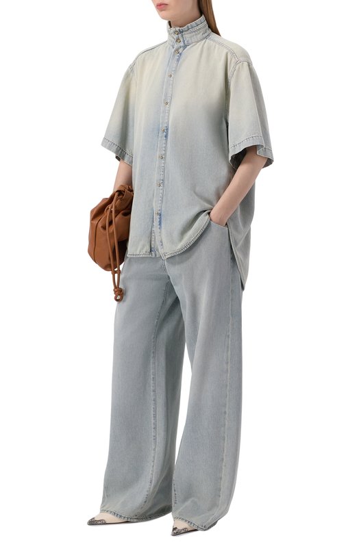 Джинсовая рубашка Roberta Darkpark WSH37 TBL01W065/R0BERTA-TENCEL DENIM C0LLAR SHIRT Голубой  WSH37 TBL01W065/R0BERTA-TENCEL DENIM C0LLAR SHIRT Фото 2