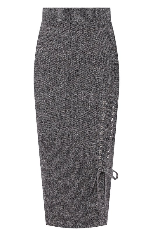 

Хлопковая юбка McQ Swallow, Серый