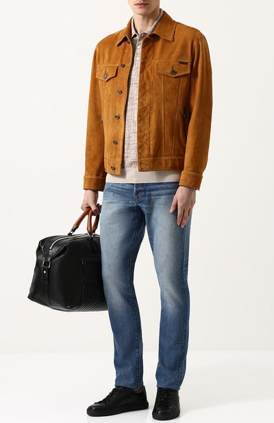 Поло с короткими рукавами из смеси шелка и хлопка BRIONI, арт. UMR40L/P7K22, фото 2