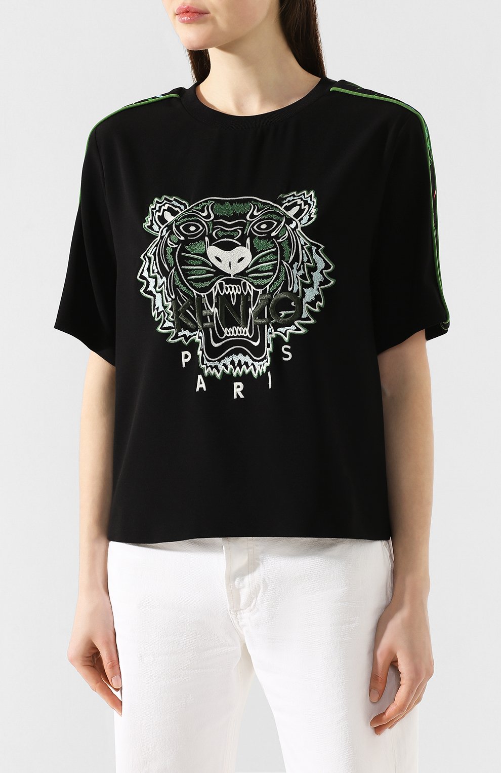 Футболка KENZO черного цвета по цене 32500 руб., арт. FA52T01765AC, фото 3 Футболка KENZO, арт. FA52T01765AC, фото 3