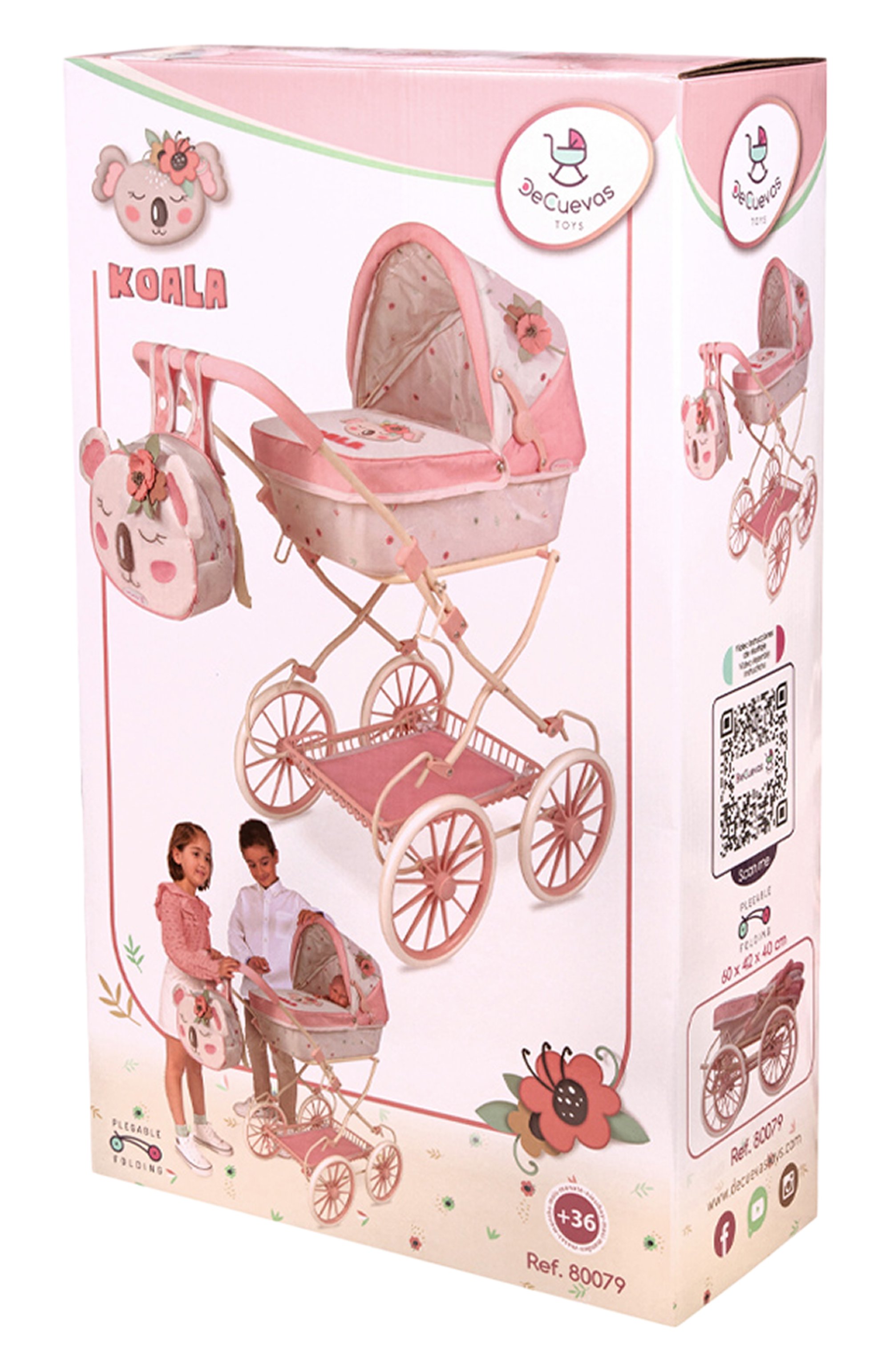 Коляска-люлька для кукол коала DECUEVAS, арт. 80079, фото 5
