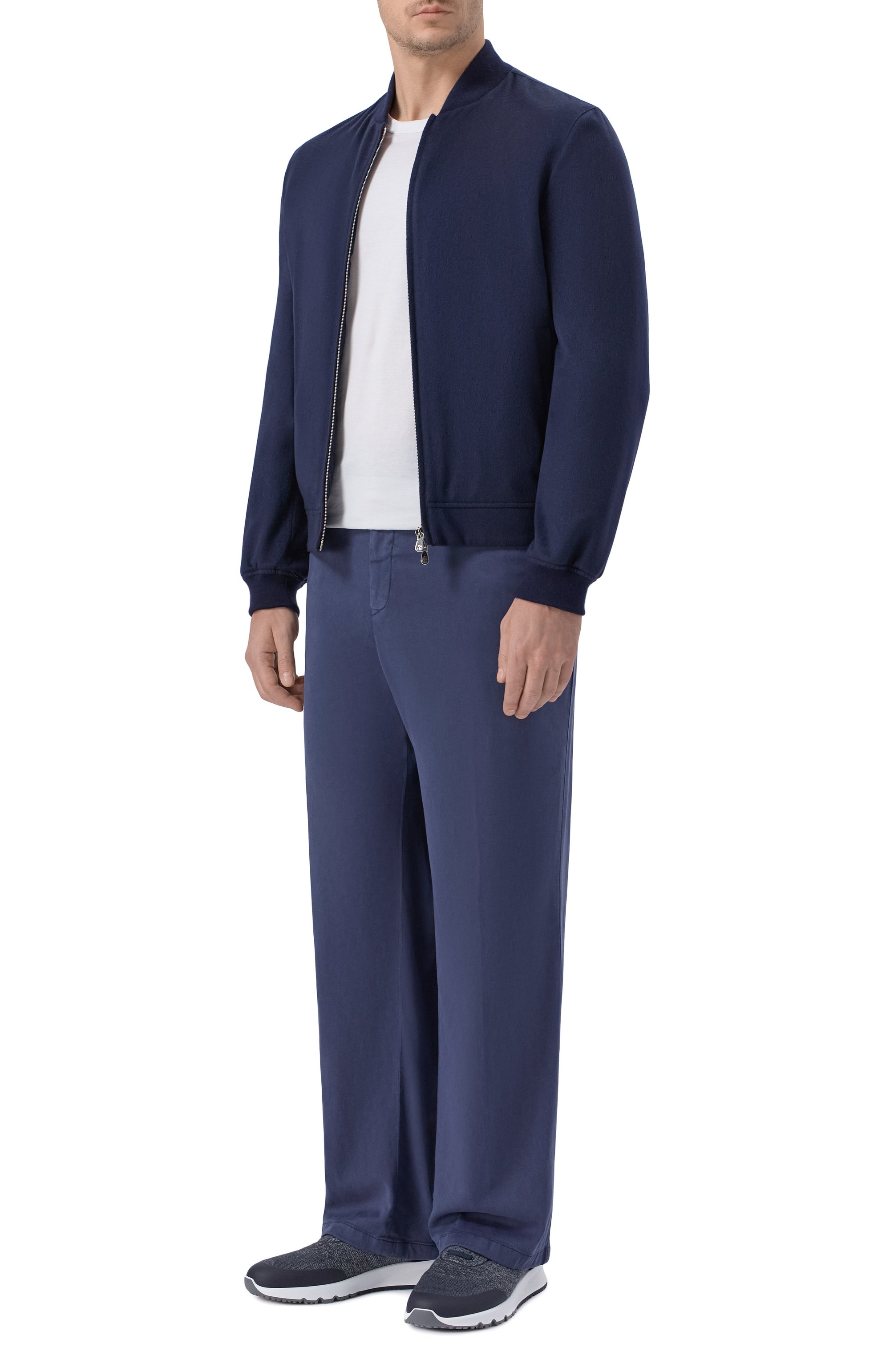 Брюки из лиоцелла KITON синего цвета по цене 141000 руб., арт. UFPPELK0606H, фото 2 Брюки из лиоцелла KITON, арт. UFPPELK0606H, фото 2