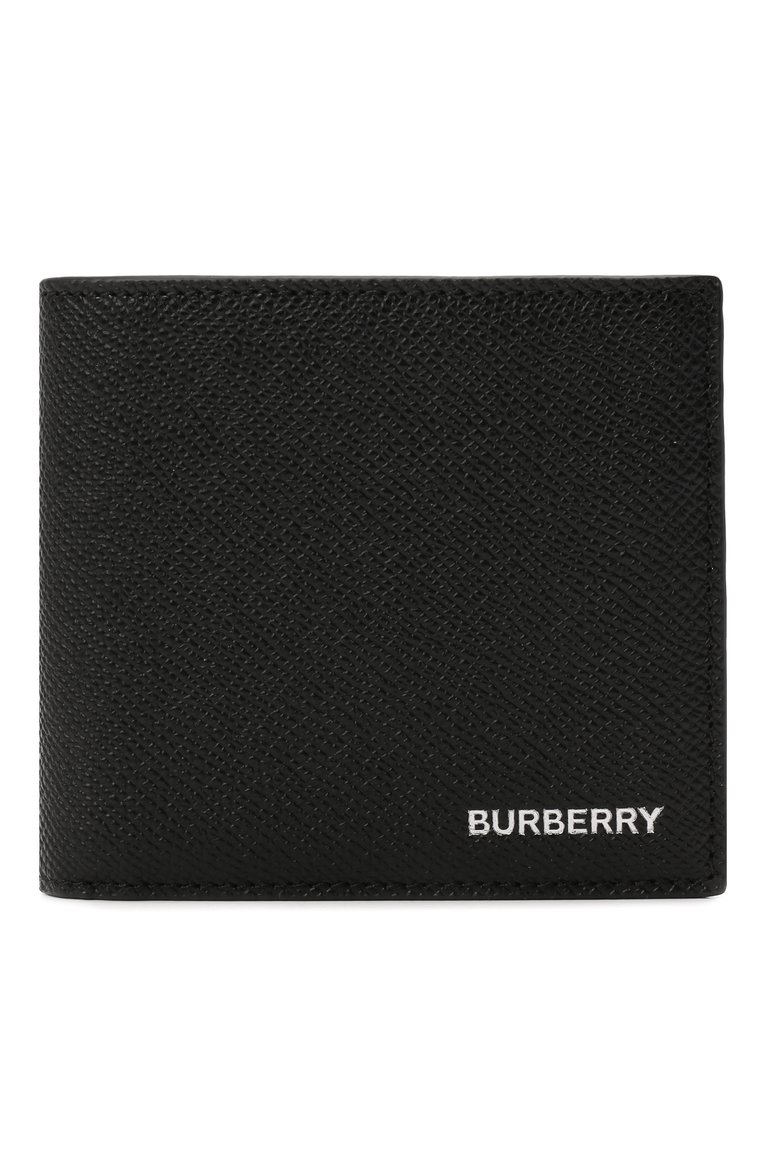Мужской кожаное портмоне BURBERRY черного цвета, арт. 8014653 | Фото 1 (Материал: Натуральная кожа; Нос: Не проставлено; Материал сплава: Проставлено)