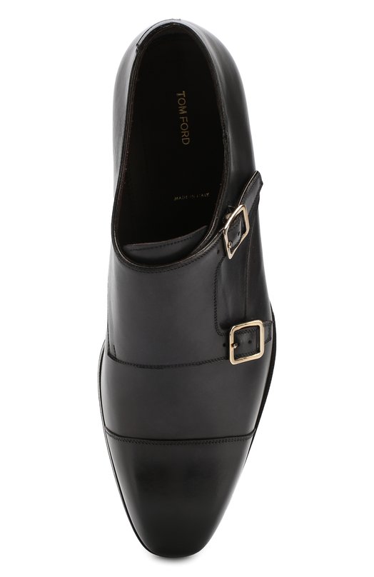 фото Кожаные монки с двумя пряжками tom ford