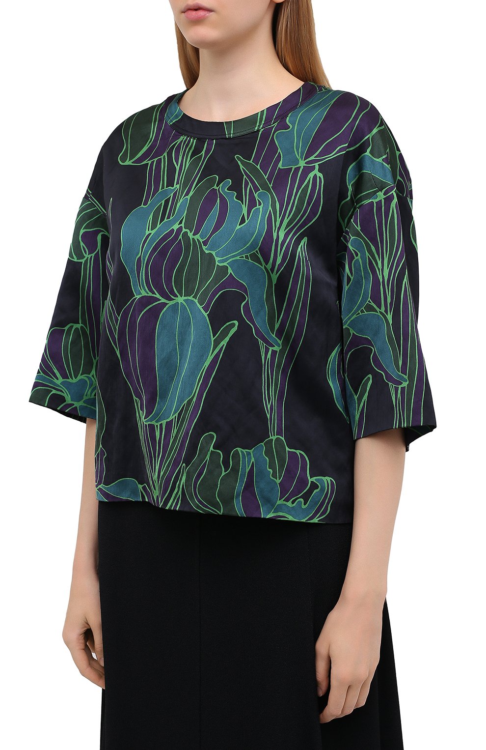 Топ из вискозы и хлопка DRIES VAN NOTEN, арт. 202-30732-1353, фото 3