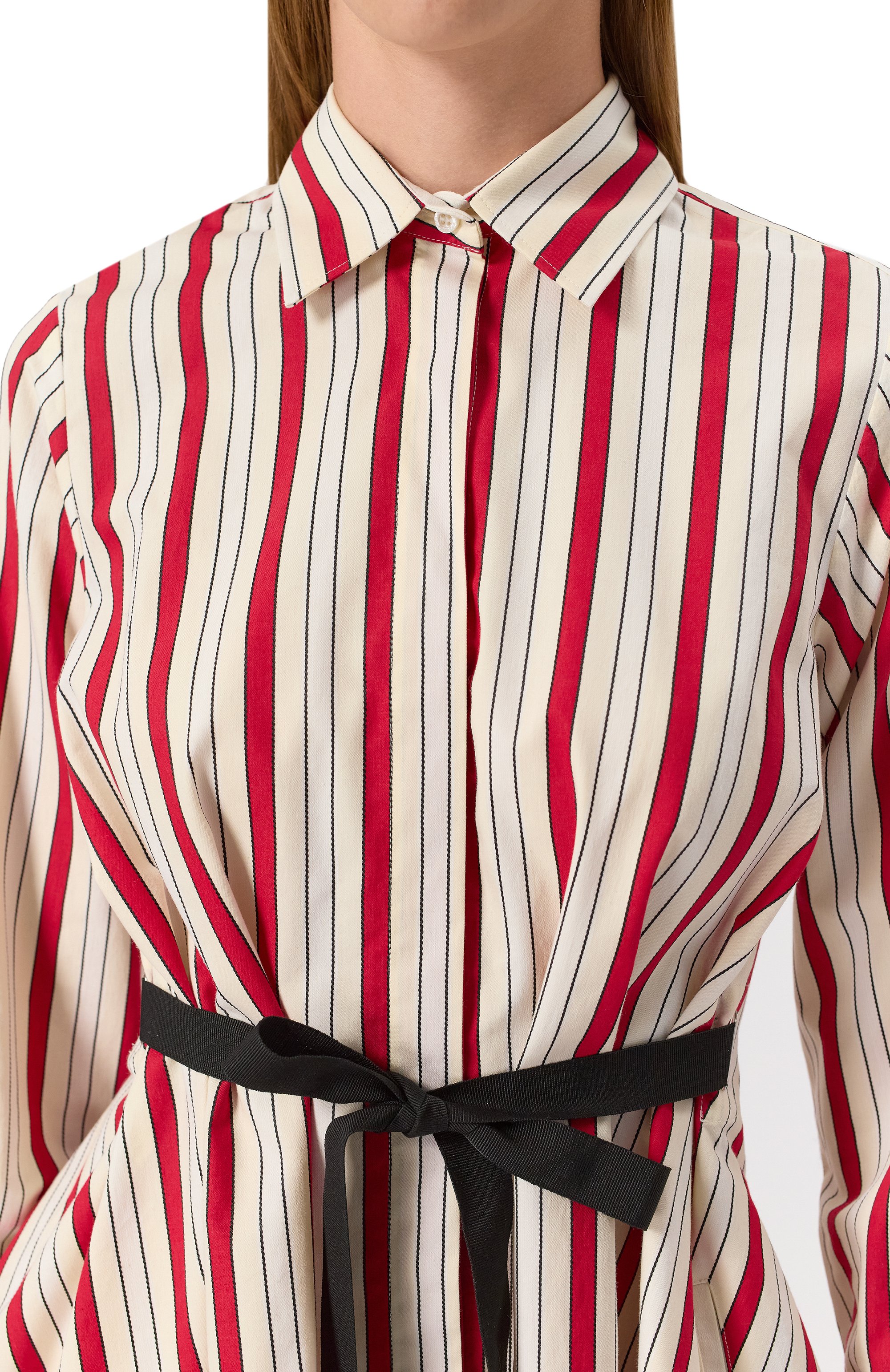 Платье из хлопка и вискозы MSGM, арт. 3841MDA04X/257109, фото 5