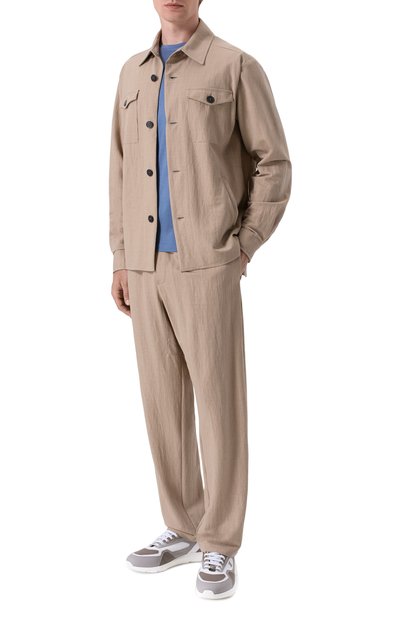 Хлопковая футболка CORNELIANI голубого цвета по цене 33650 руб., арт. 27G500/2725000, фото 2 Хлопковая футболка CORNELIANI, арт. 27G500/2725000, фото 2