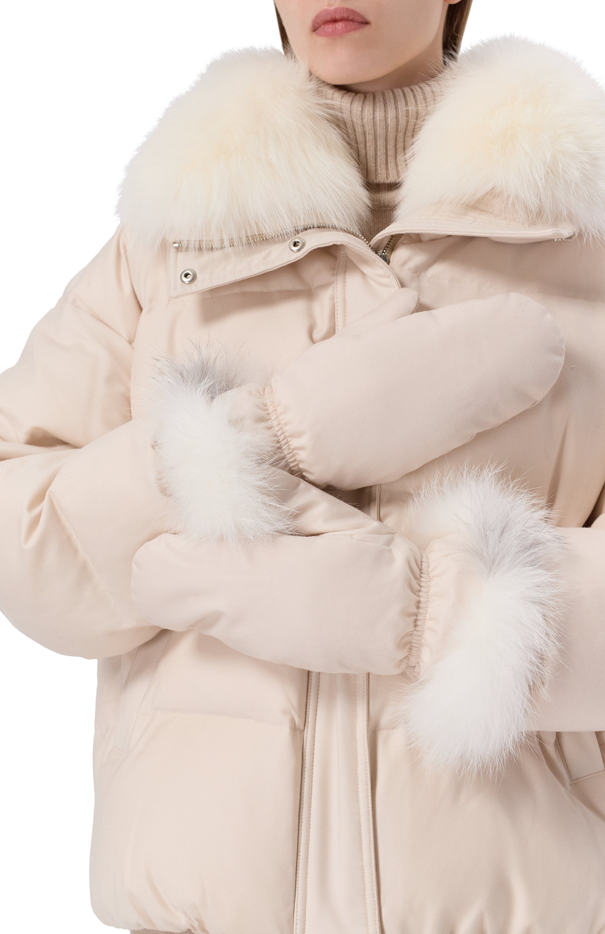 Пуховик с отделкой из песца YVES SALOMON, арт. V09066/W02W, фото 5
