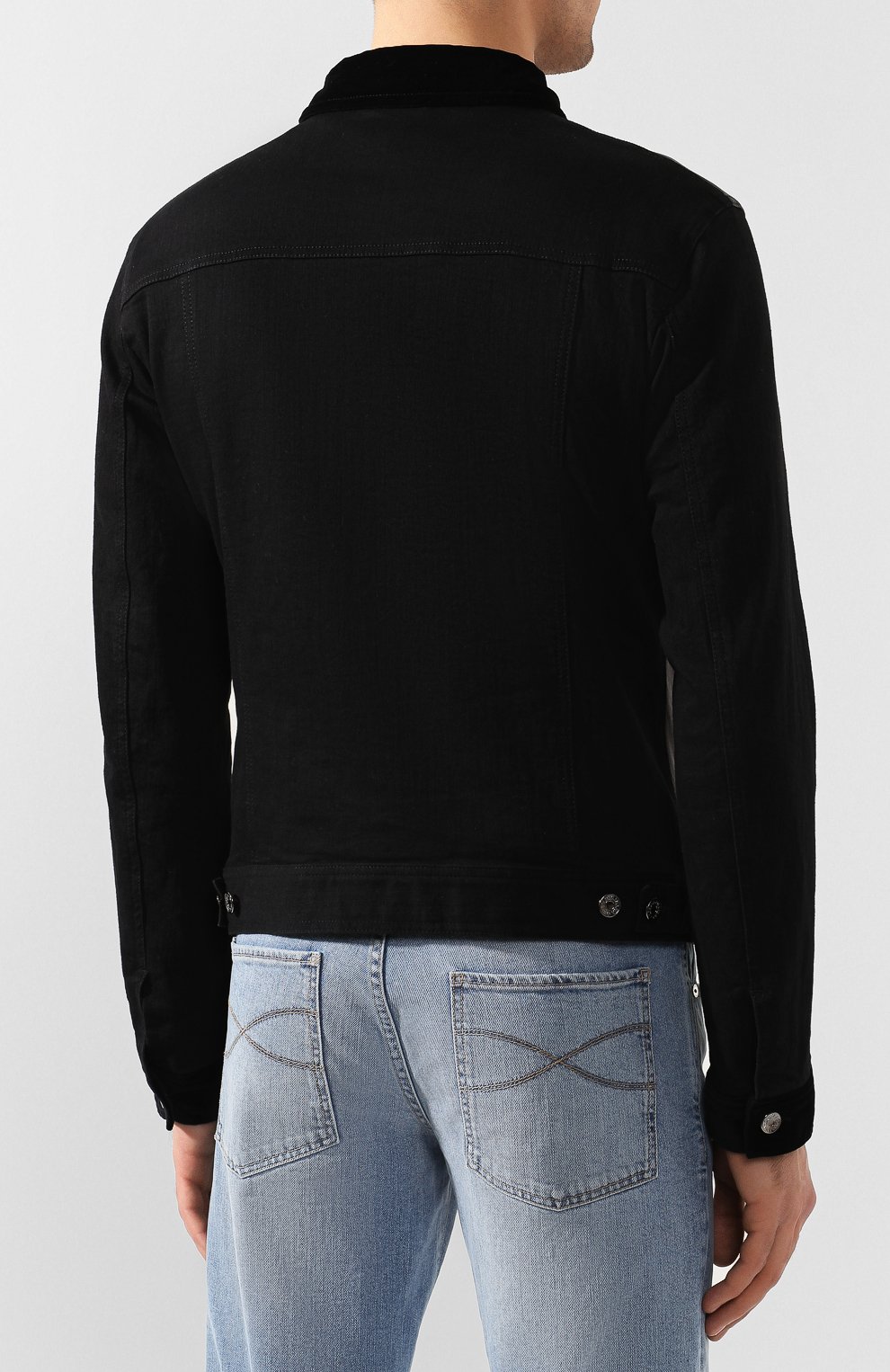 Комбинированная куртка DOLCE & GABBANA, арт. G9RG0D/G8BU3, фото 4