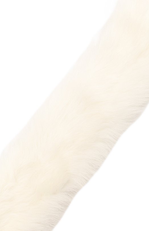 Меховой шарф из овчины DROMe Белый, фото 3