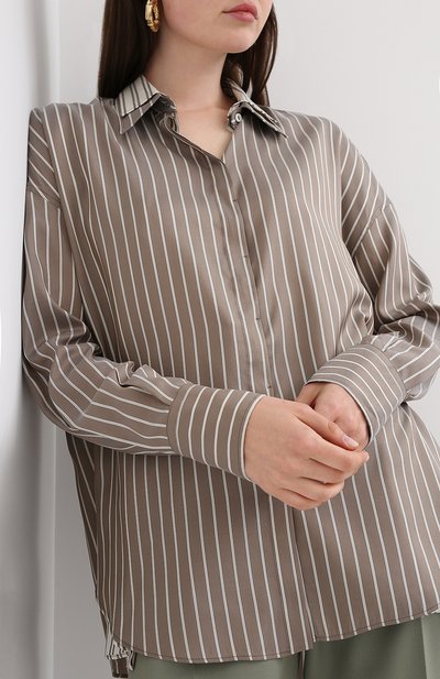 Шелковая рубашка BRUNELLO CUCINELLI, арт. MP741NA506, фото 3