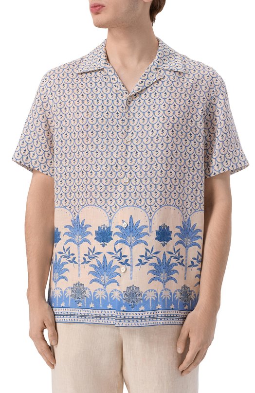 Льняная рубашка Van Laack VL-RIDU-SPX/Z30119_001 Бежевый  VL-RIDU-SPX/Z30119_001 Фото 3