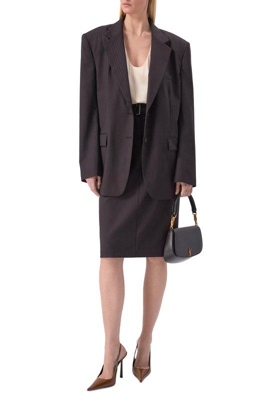 Лакированные туфли Vendome 110 Saint Laurent 840736/AADAA Коричневый  840736/AADAA Фото 3