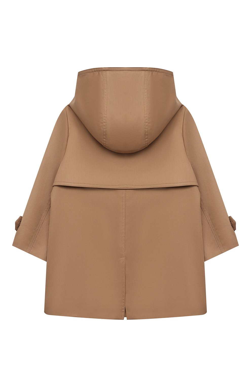 Хлопковый плащ с капюшоном BURBERRY, арт. 8040936, фото 2