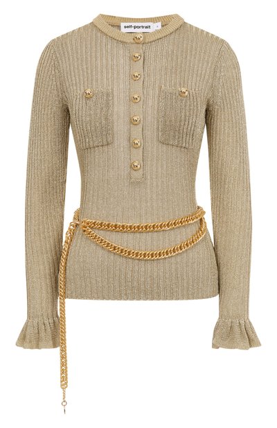 Женский пуловер из вискозы SELF-PORTRAIT, арт. SC25011TGD