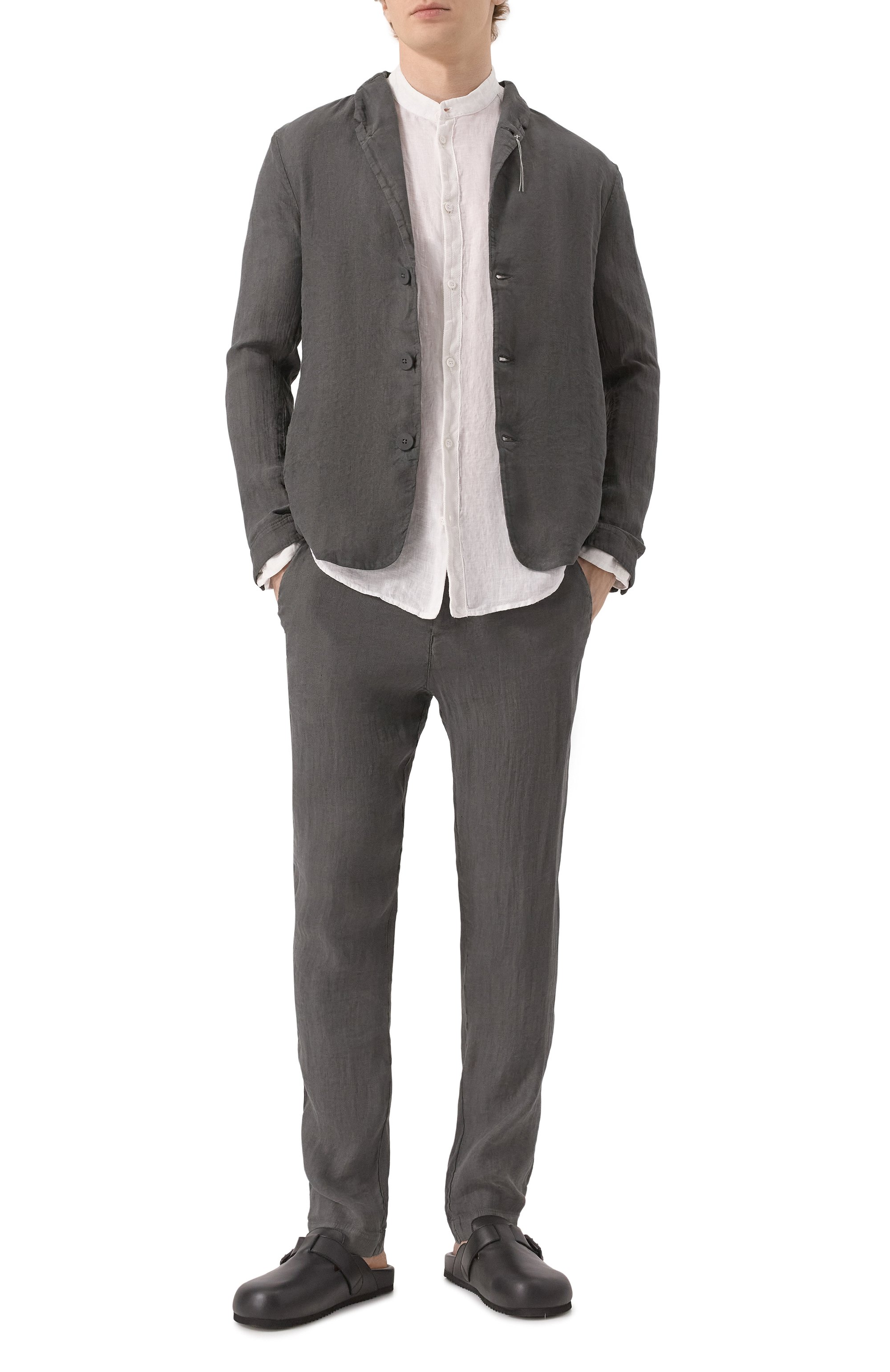 Льняная рубашка TRANSIT белого цвета по цене 36100 руб., арт. CFUTRZV311, фото 2 Льняная рубашка TRANSIT, арт. CFUTRZV311, фото 2