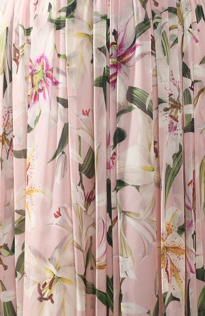 Шелковая юбка DOLCE & GABBANA светло-розового цвета по цене 354000 руб., арт. F4B0WT/HS147, фото 5 Шелковая юбка DOLCE & GABBANA, арт. F4B0WT/HS147, фото 5