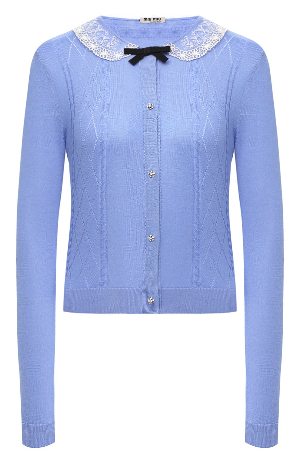 Кардиган из кашемира и шелка MIU MIU, арт. MMF202-1V81-F0013, фото 1