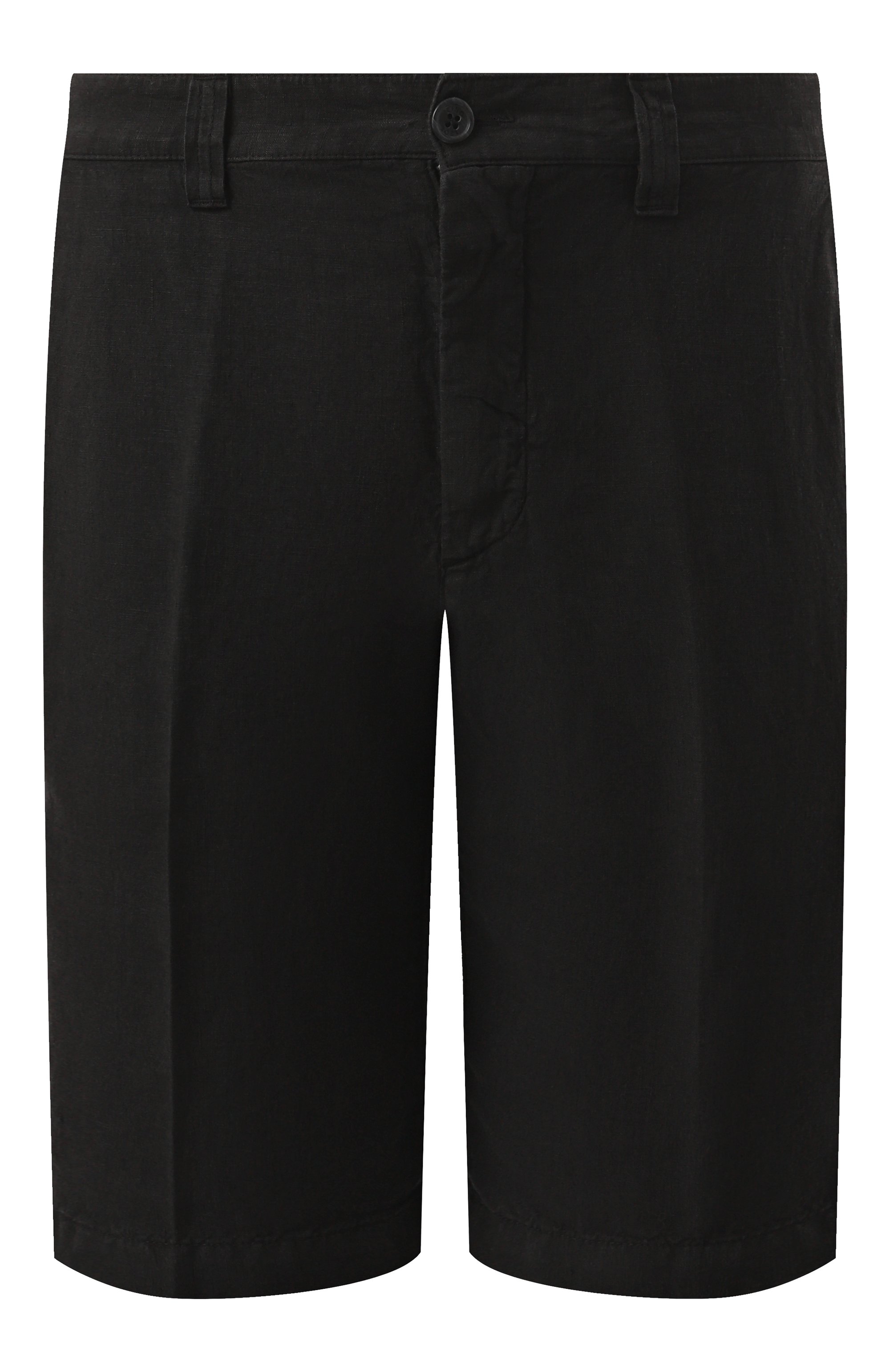 Льняные шорты 120% LINO черного цвета по цене 26350 руб., арт. 32ALIM2137/0253/000, фото 1 Льняные шорты 120% LINO, арт. 32ALIM2137/0253/000, фото 1