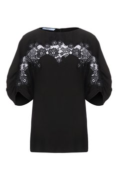 Шелковый топ PRADA, арт. P905I-1YJW-F0806-211, фото 1