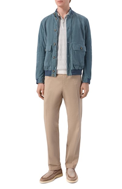 Зам шевый бомбер ANDREA CAMPAGNA, арт. 232625/AC/00418I, фото 2