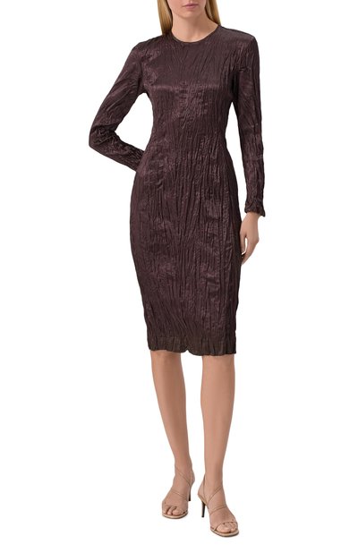 Атласное платье BOTTEGA VENETA, арт. 825490/V5G90, фото 3