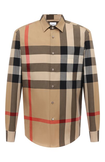 Мужская хлопковая рубашка BURBERRY, арт. 8071445