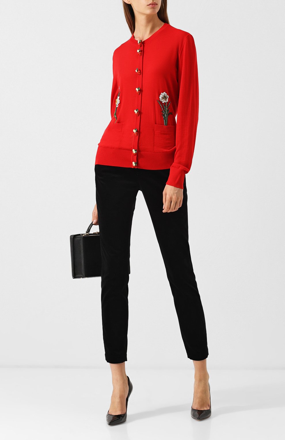 Шерстяной кардиган с декоративными пуговицами DOLCE & GABBANA, арт. FX054Z/JAVHM, фото 2