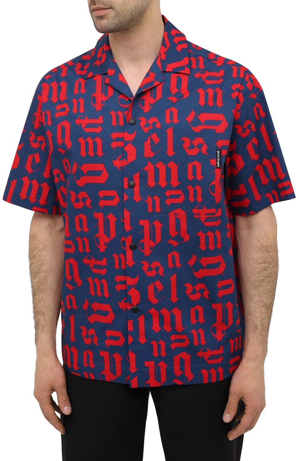 Хлопковая рубашка PALM ANGELS, арт. PMGA037R21FAB0024625, фото 3