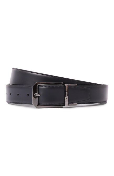 Мужской двусторонний ремень ZEGNA синего цвета, арт. B011RZ/LHAVG | Фото 1 (Материал: Натуральная кожа; Материал сплава: Проставлено; Нос: Не проставлено)
