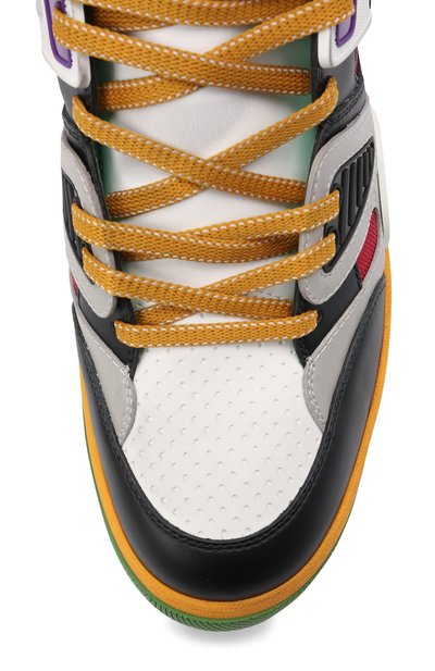 Кеды basket GUCCI разноцветного цвета по цене 122400 руб., арт. 661303/2SH90, фото 5 Кеды basket GUCCI, арт. 661303/2SH90, фото 5