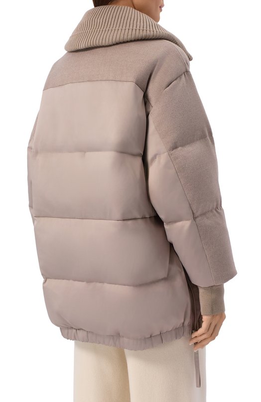 Пуховик из шерсти и вискозы Duno BLANCA/PRAT0 MESTRE Бежевый  BLANCA/PRAT0 MESTRE Фото 4