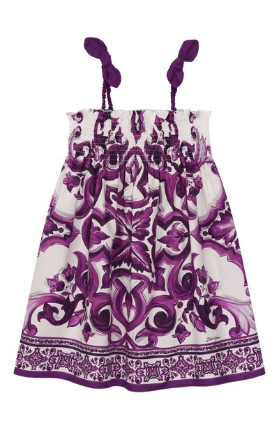 Хлопковый сарафан DOLCE & GABBANA, арт. L54DE0/HH5EN/2-6