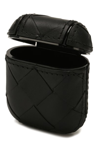 Кожаный чехол для airpods BOTTEGA VENETA черного цвета по цене 39950 руб., арт. 610263/VCPQ0, фото 4 Кожаный чехол для airpods BOTTEGA VENETA, арт. 610263/VCPQ0, фото 4