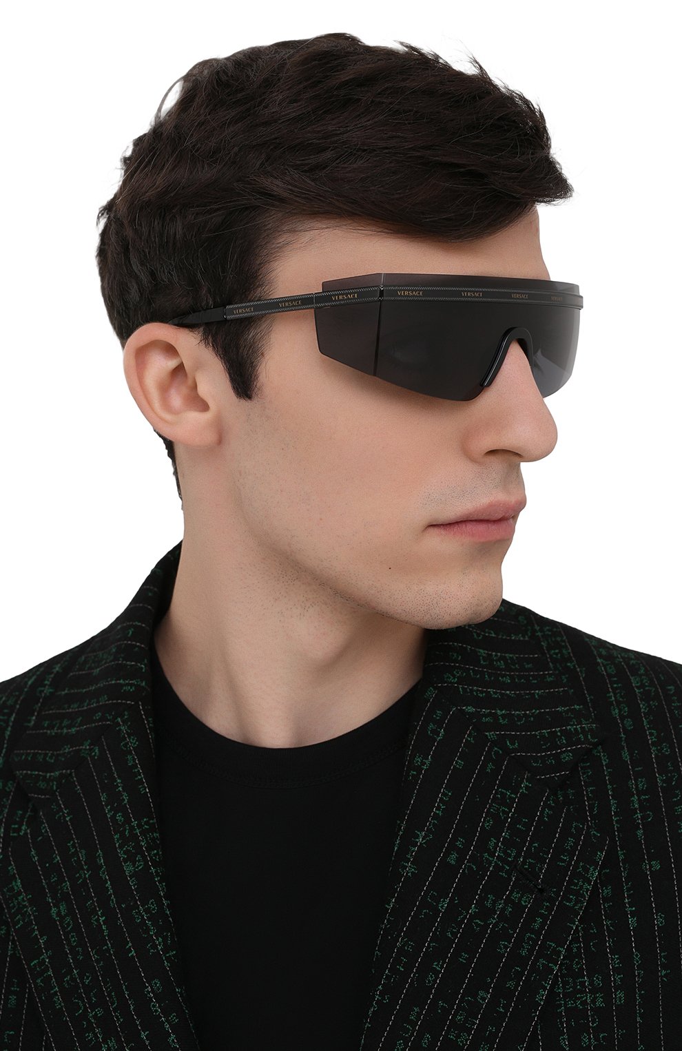 Солнцезащитные очки VERSACE черного цвета по цене 18600 руб., арт. 2208-100987, фото 3 Солнцезащитные очки VERSACE, арт. 2208-100987, фото 3