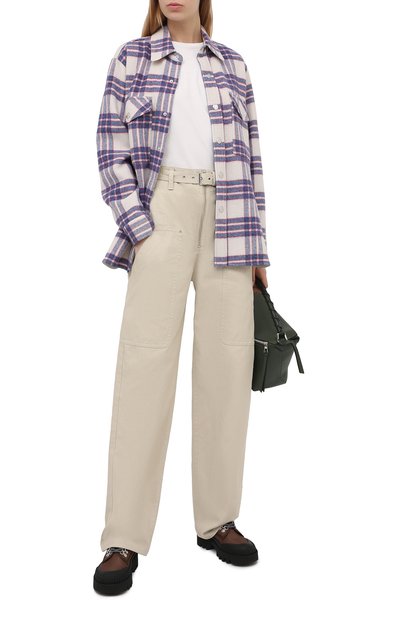 Шерстяная куртка ISABEL MARANT ETOILE синего цвета по цене 45150 руб., арт. MA0953-21P064E/FAX0NLI, фото 2 Шерстяная куртка ISABEL MARANT ETOILE, арт. MA0953-21P064E/FAX0NLI, фото 2